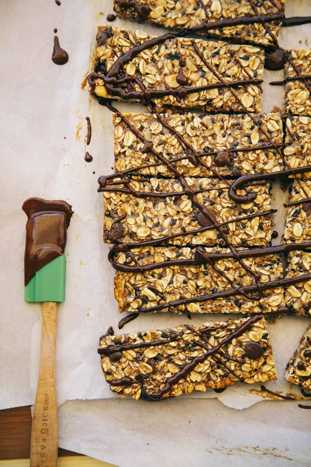 Vegan Banana Bread Granola Bars Recipe The First Mess