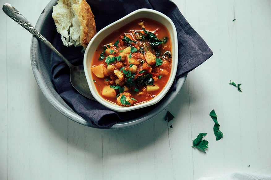 Spiced Cauliflower, Kale and Chickpea Stew | The First Mess