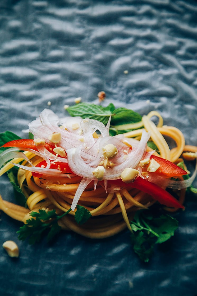 so fresh: papaya salad rolls via thefirstmess.com