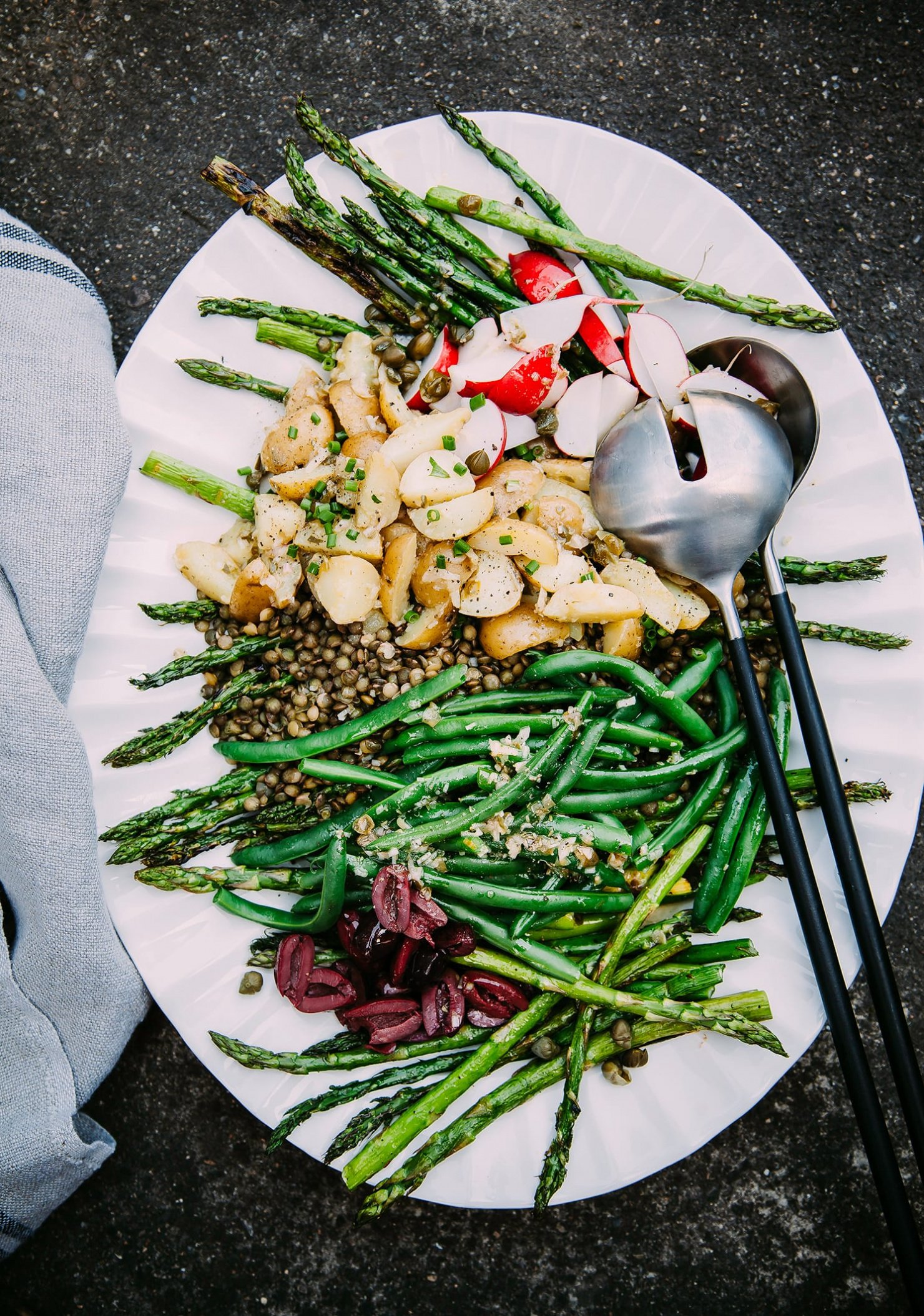 Grilled Asparagus & French Lentil NiçoiseInspired Salad The First Mess