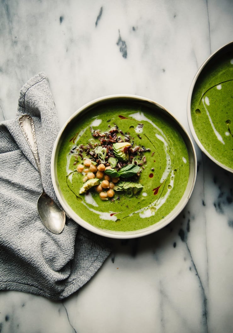 Green Pea Soup (Dairy-Free + 6 Ingredients!) - From My Bowl