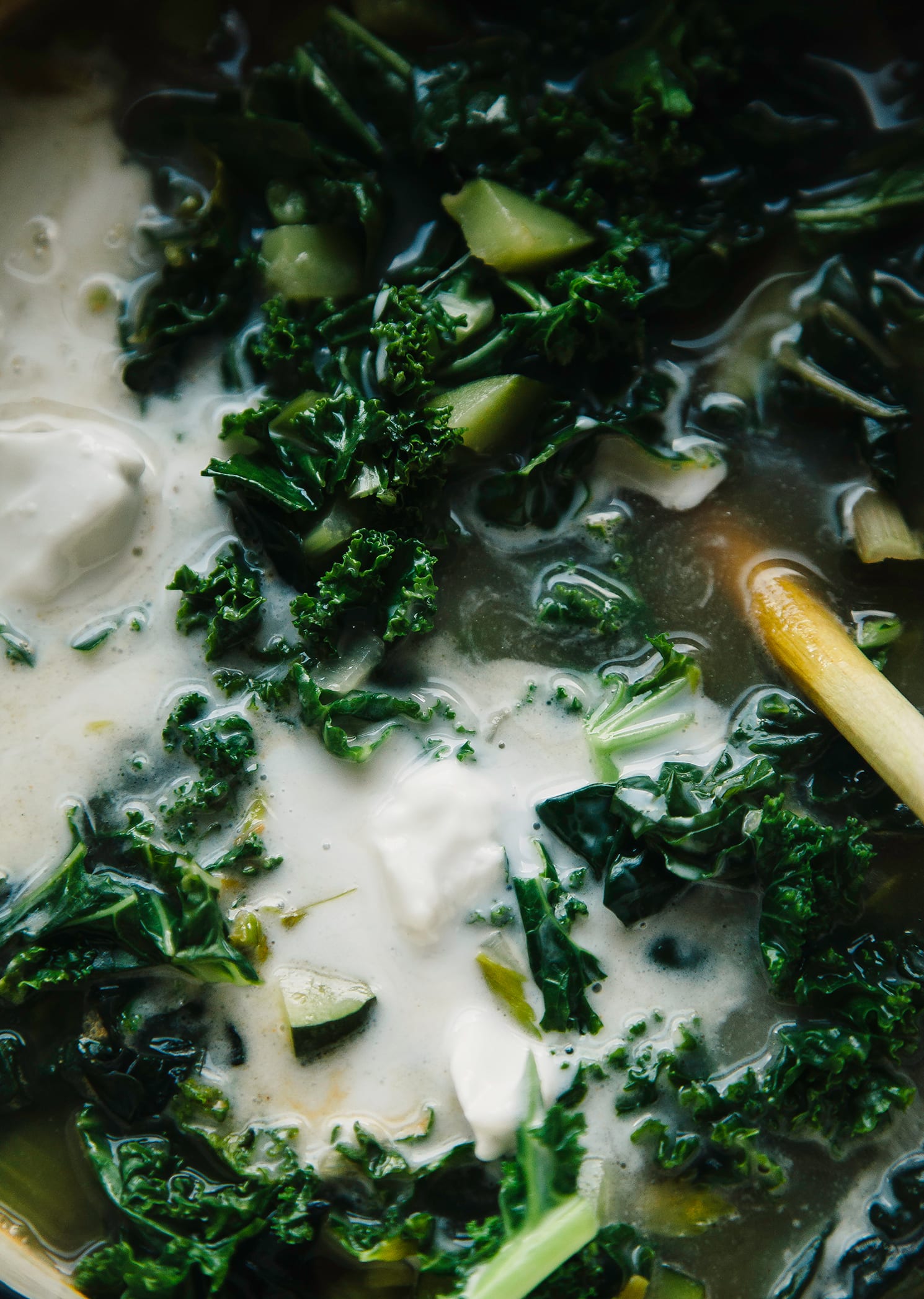 Coconut Green Soup with Celery, Kale & Ginger The First Mess