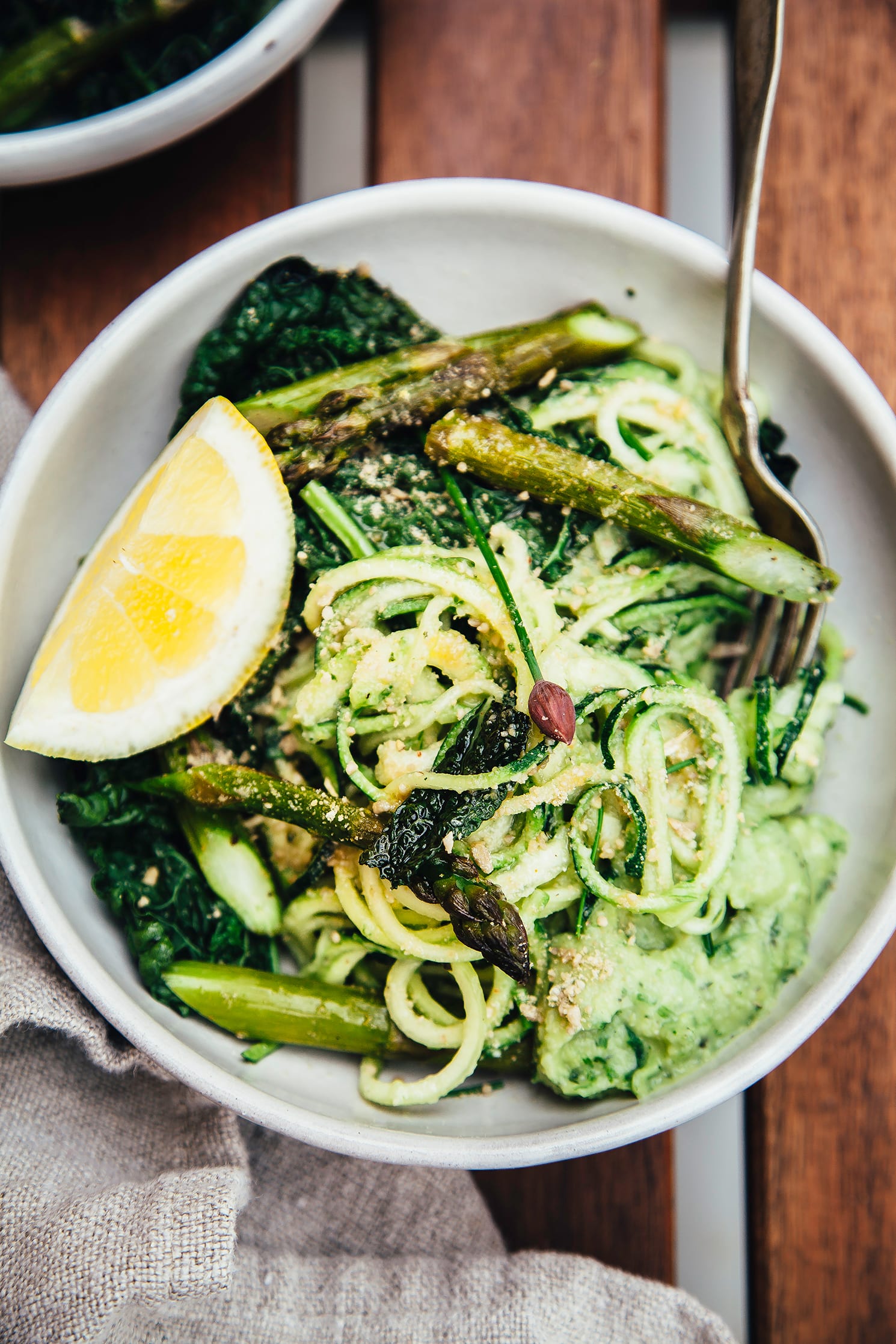 Easy Lemon Miso Pasta (vegan) - Nuts About Greens