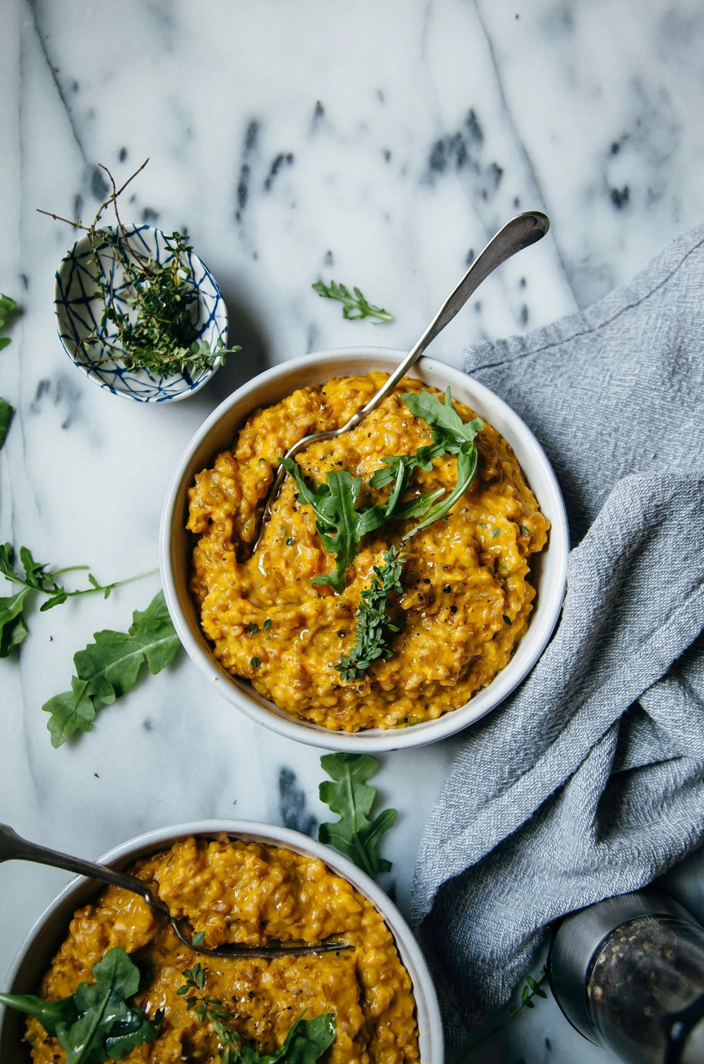 Creamy Vegan Farrotto with Butternut Squash (dairyfree) The First Mess