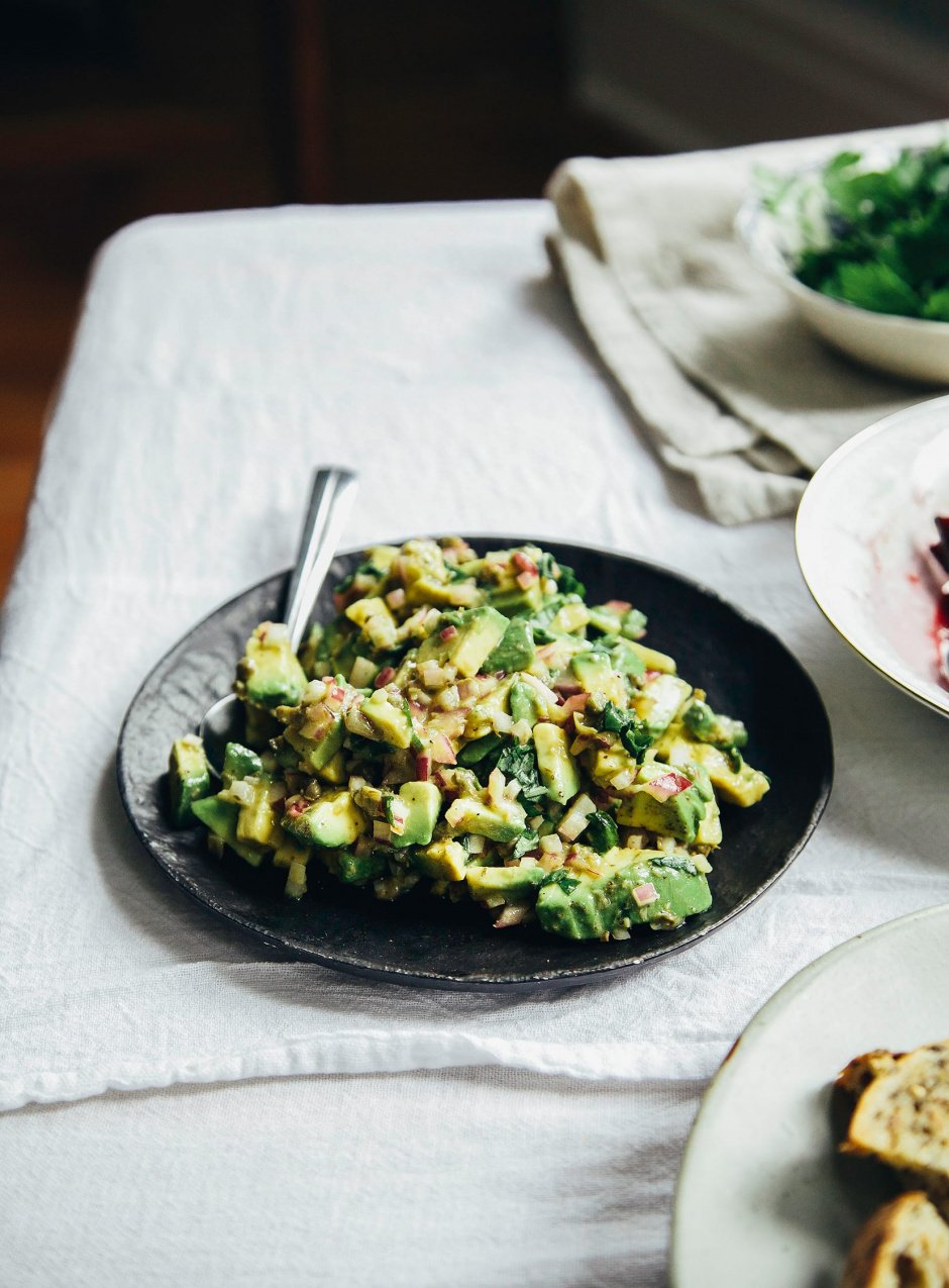 Avocado Tartare with Roasted Beets and Basil | The First Mess