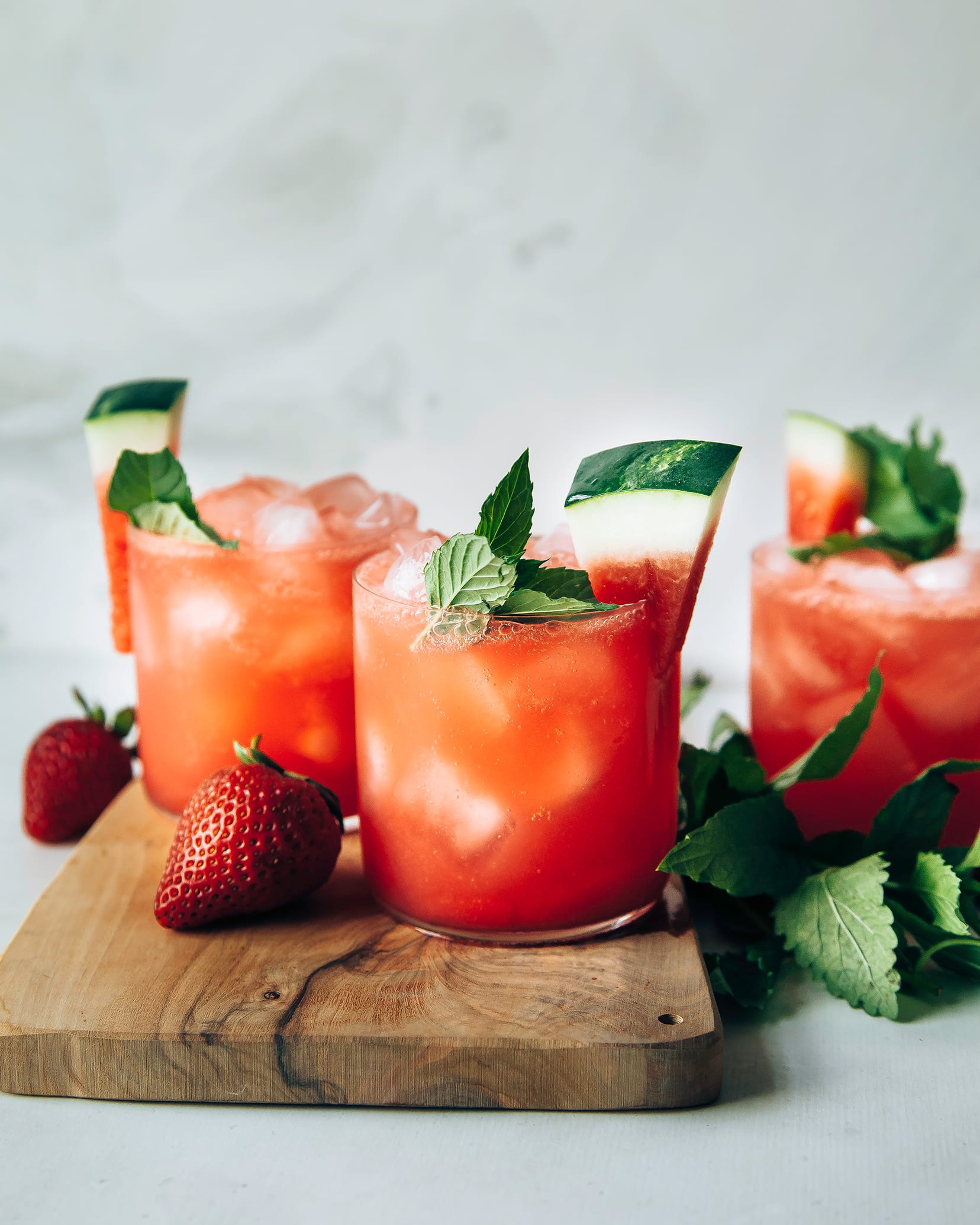 Sparkling Strawberry Watermelon Limeade