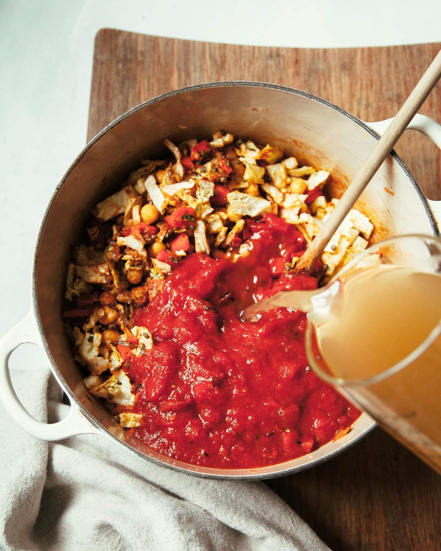 Smoky Chickpea, Cabbage & Lentil Stew with Kale The First Mess