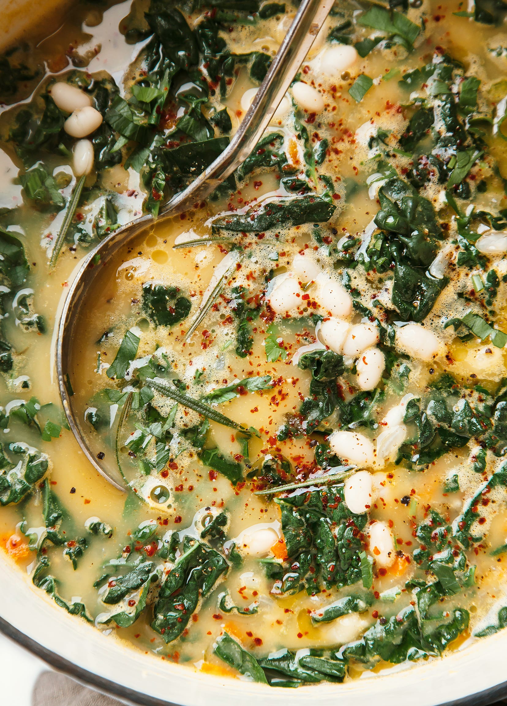 Creamy White Bean Soup with Kale | The First Mess