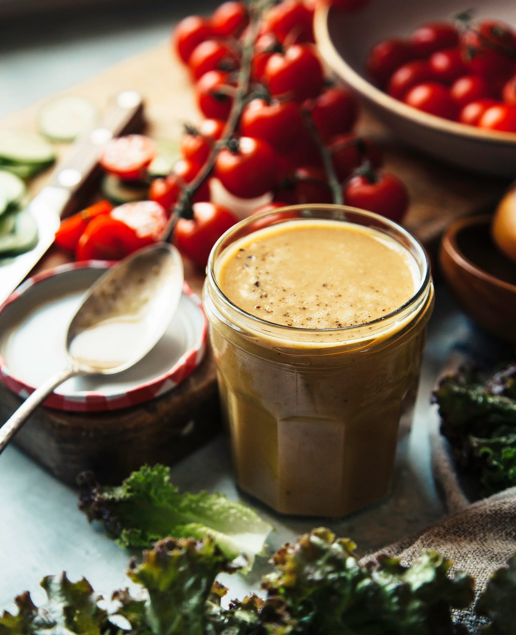 Green Goddess Salad Dressing - A Beautiful Mess