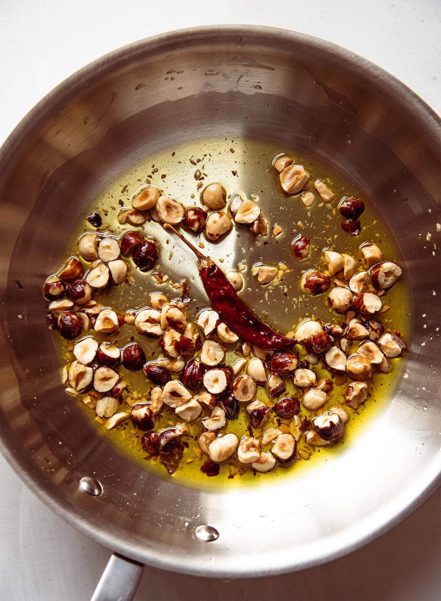 Seared Broccolini with Chili Hazelnuts & Whipped Tahini The First Mess