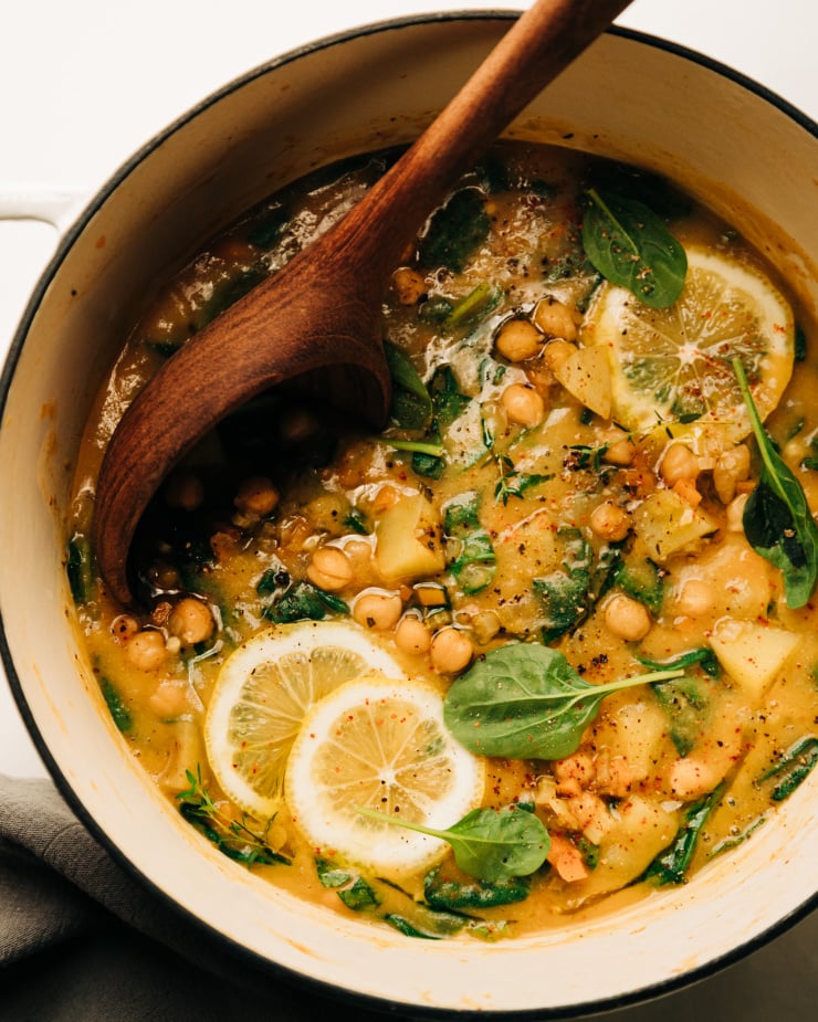 Spring Chickpea Soup - The Salty Marshmallow