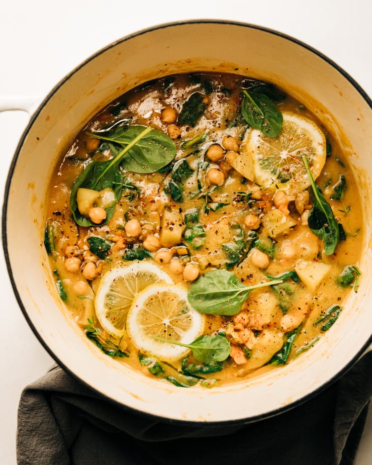 Chickpea and Spinach Soup - Recipe