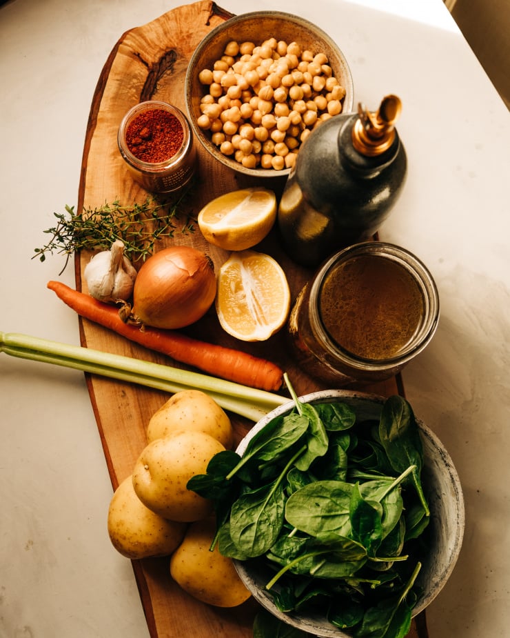 Spring Chickpea Soup - The Salty Marshmallow