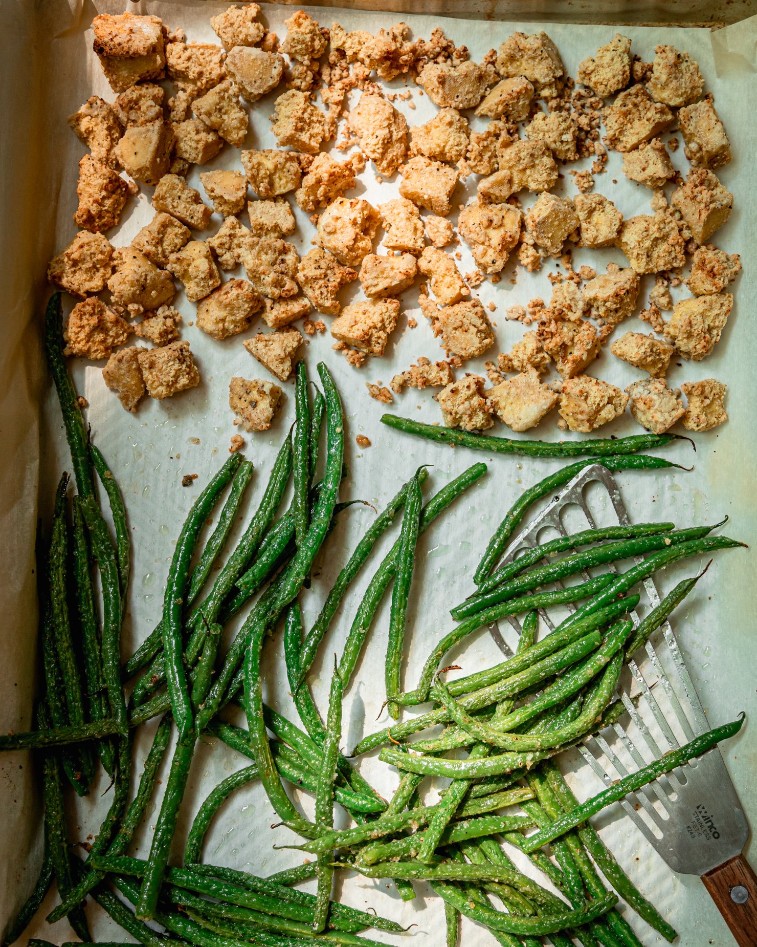 Spicy & Crispy Peanut Tofu with Green Beans The First Mess
