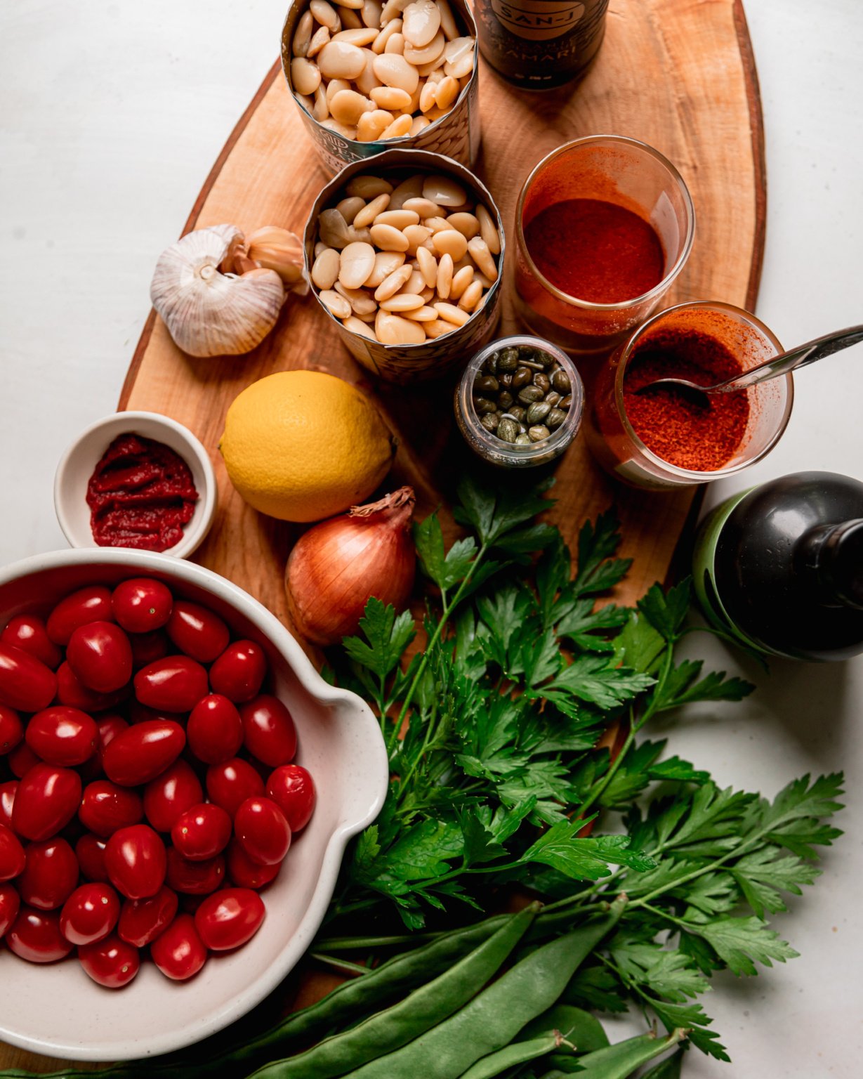 Saucy Butter Bean Skillet with Cherry Tomatoes & Gremolata The First Mess
