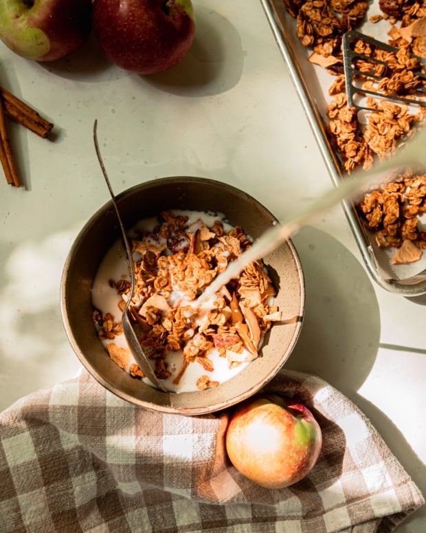 Clumpy Apple Cinnamon Granola with Pecans | The First Mess