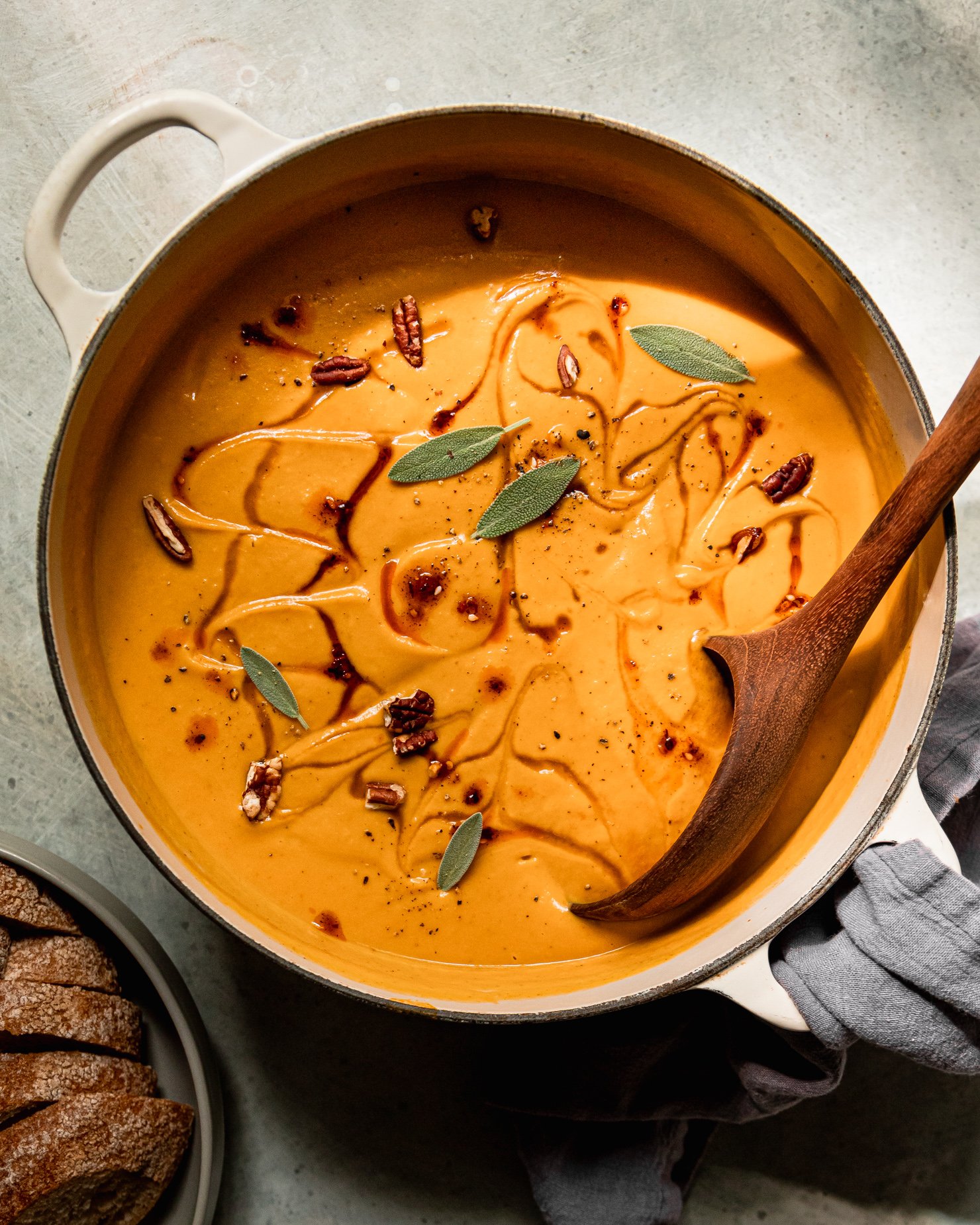 One-Skillet Roasted Butternut Squash with Spiced Chickpeas Recipe