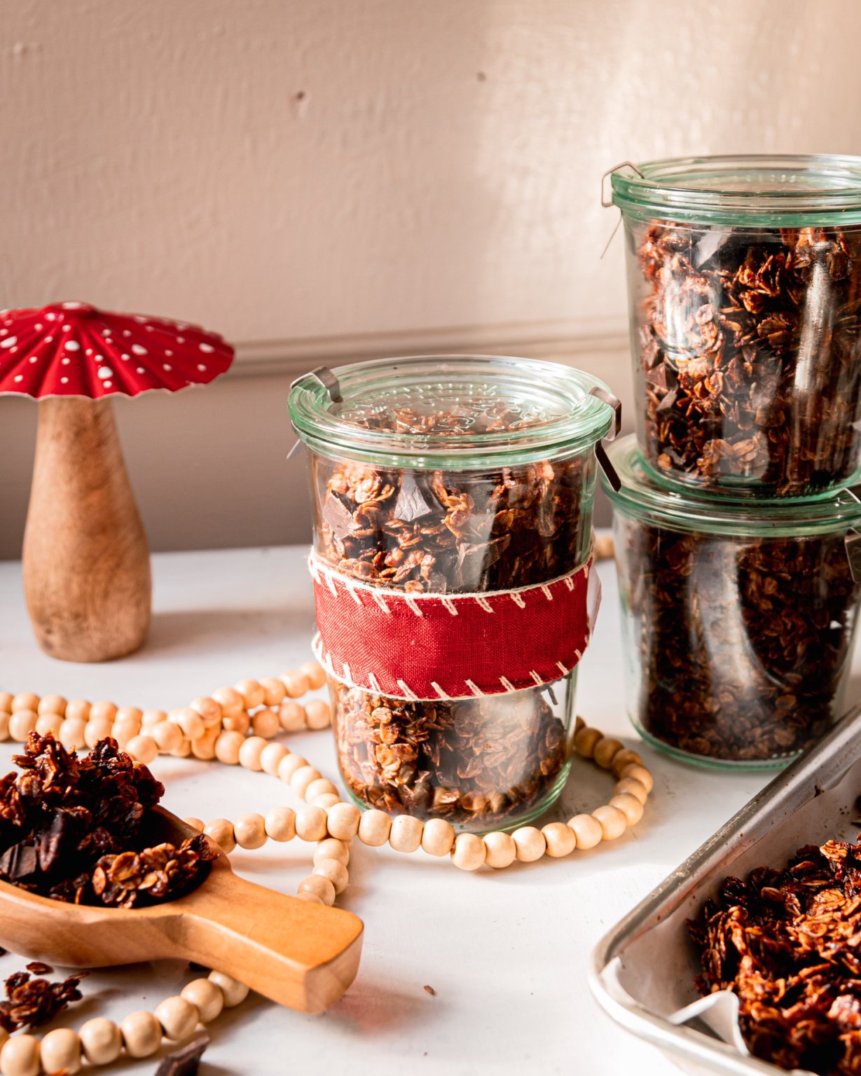 Ginger Molasses Granola with Dark Chocolate The First Mess