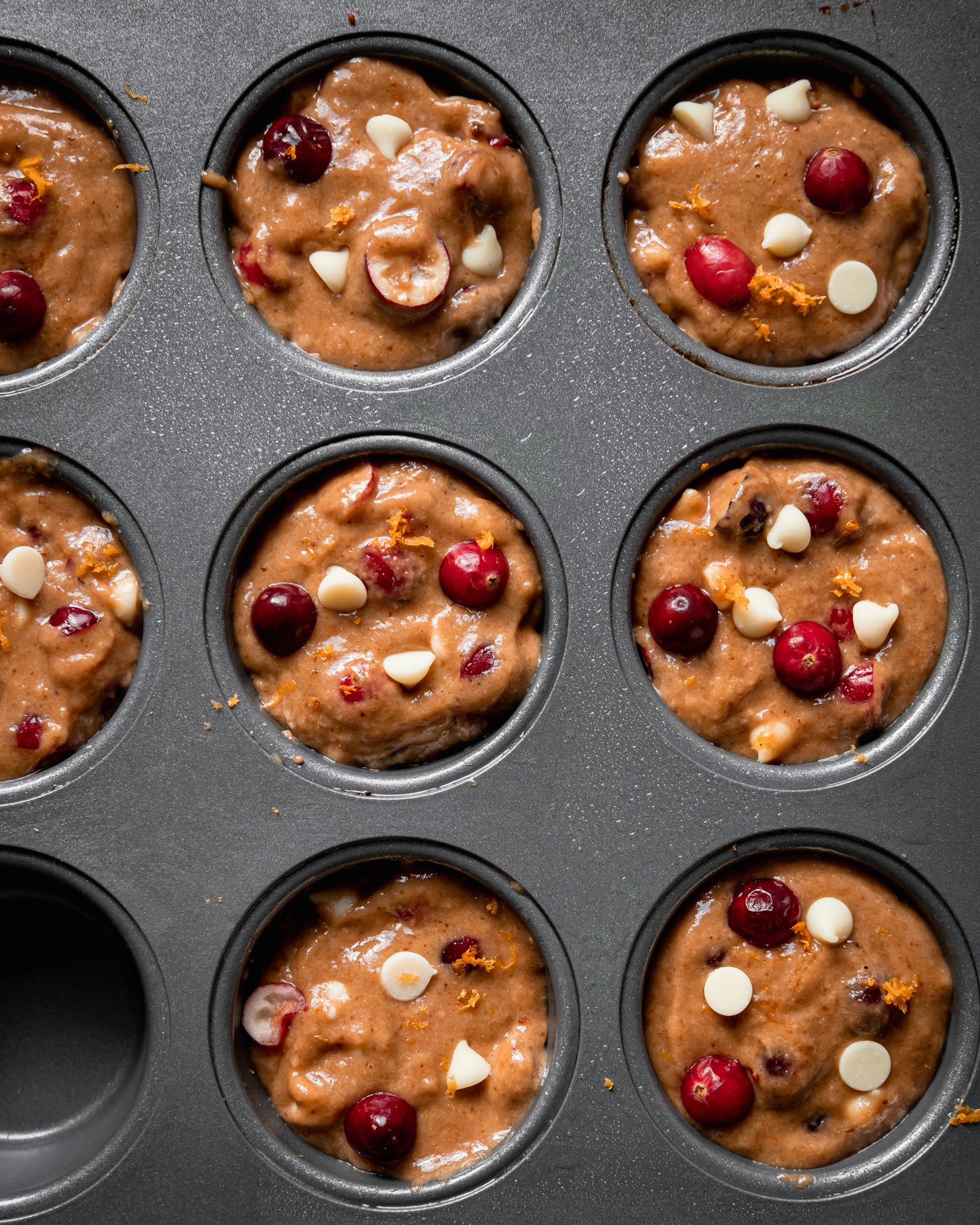 Vegan Cranberry Clementine Muffins with White Chocolate The First Mess