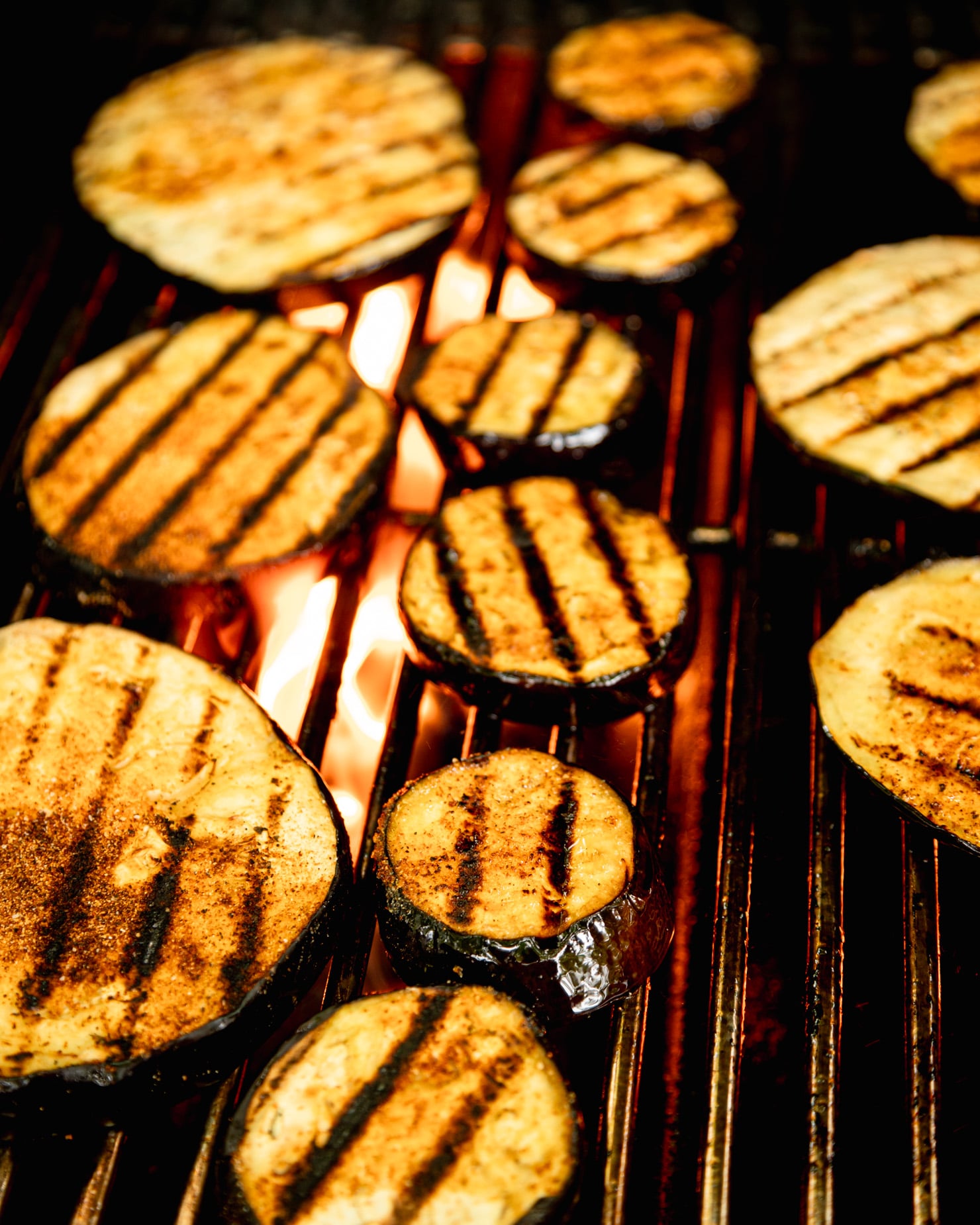 tender-grilled-eggplant-slices-with-barbecue-sauce-the-first-mess