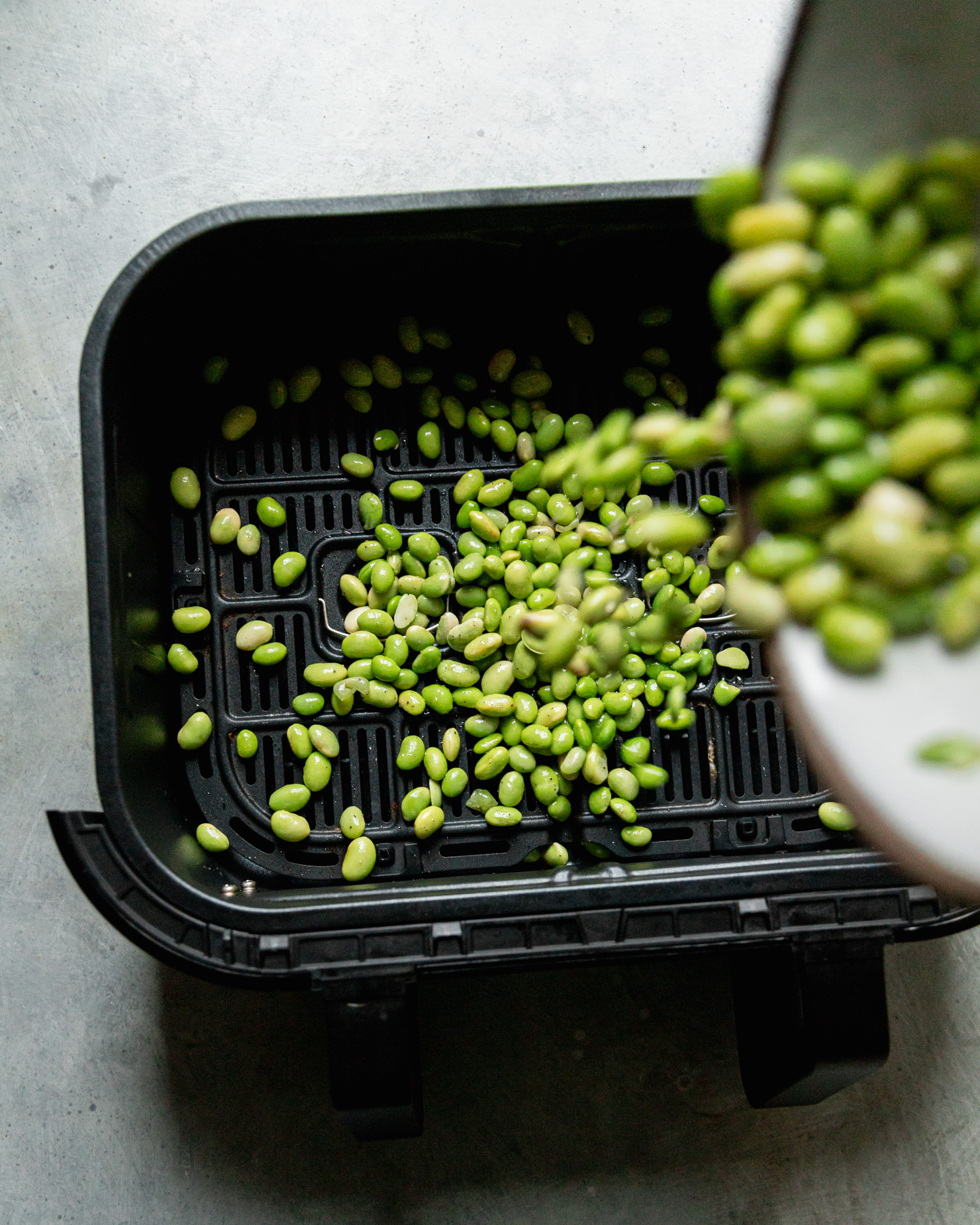 Crispy Chewy Air Fryer Edamame The First Mess